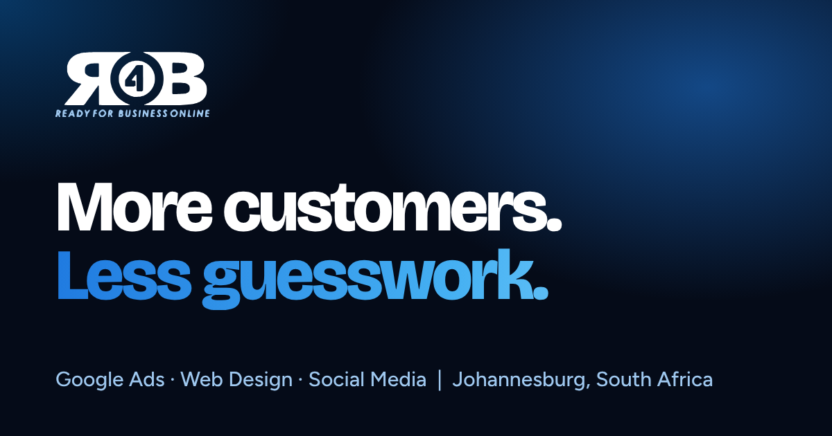 Digital Marketing Consulting Johannesburg | R1,000 Session